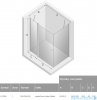 New Trendy New Soleo 90x100x195 cm kabina prostokątna przejrzyste K-0396